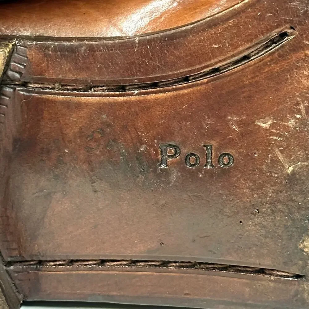 VGUC Polo Ralph Lauren Deerskin Woven Loafer Vintage Made in Italy 10 D
